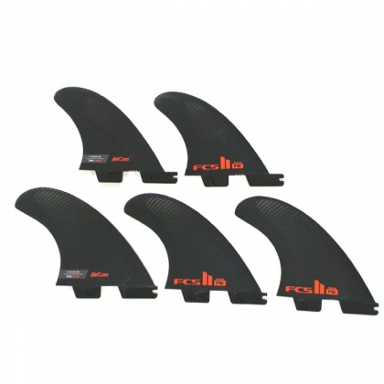 FCS II 5 FIN - Firewire FW PC Black Tri-Quad Fins - Medium