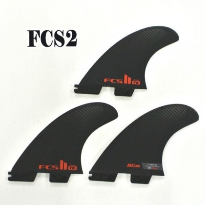 FCS II Firewire Tri Fins (Medium) - Black