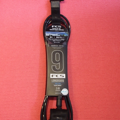 FCS  9' ALL ROUND ESSENTIAL LEASH BLACK